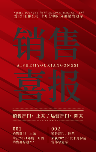 战报喜报海报