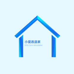 简约立体渐变房子图形logo