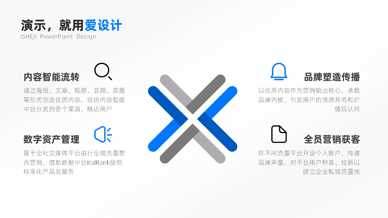 并列关系4项PPT内容页