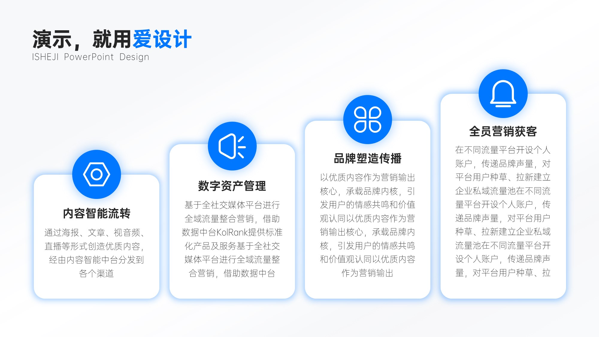 并列关系4项PPT内容页
