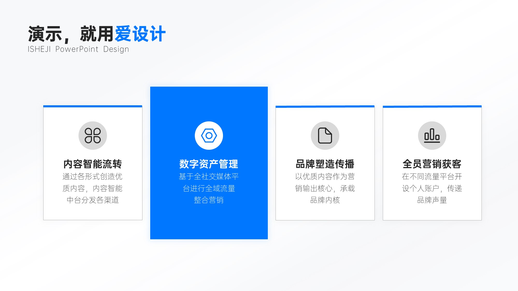 并列关系4项PPT内容页