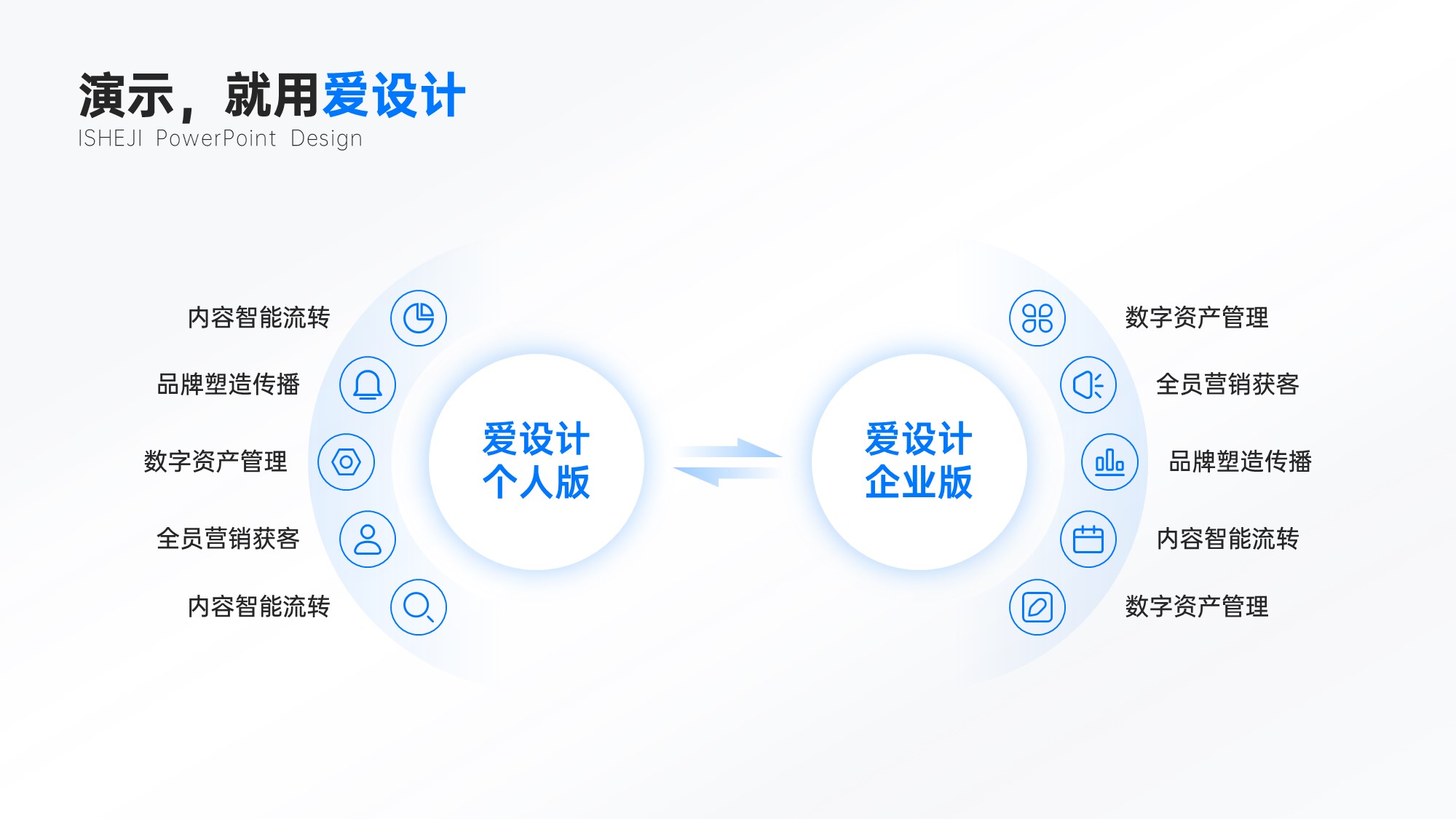 对比关系2项PPT内容页