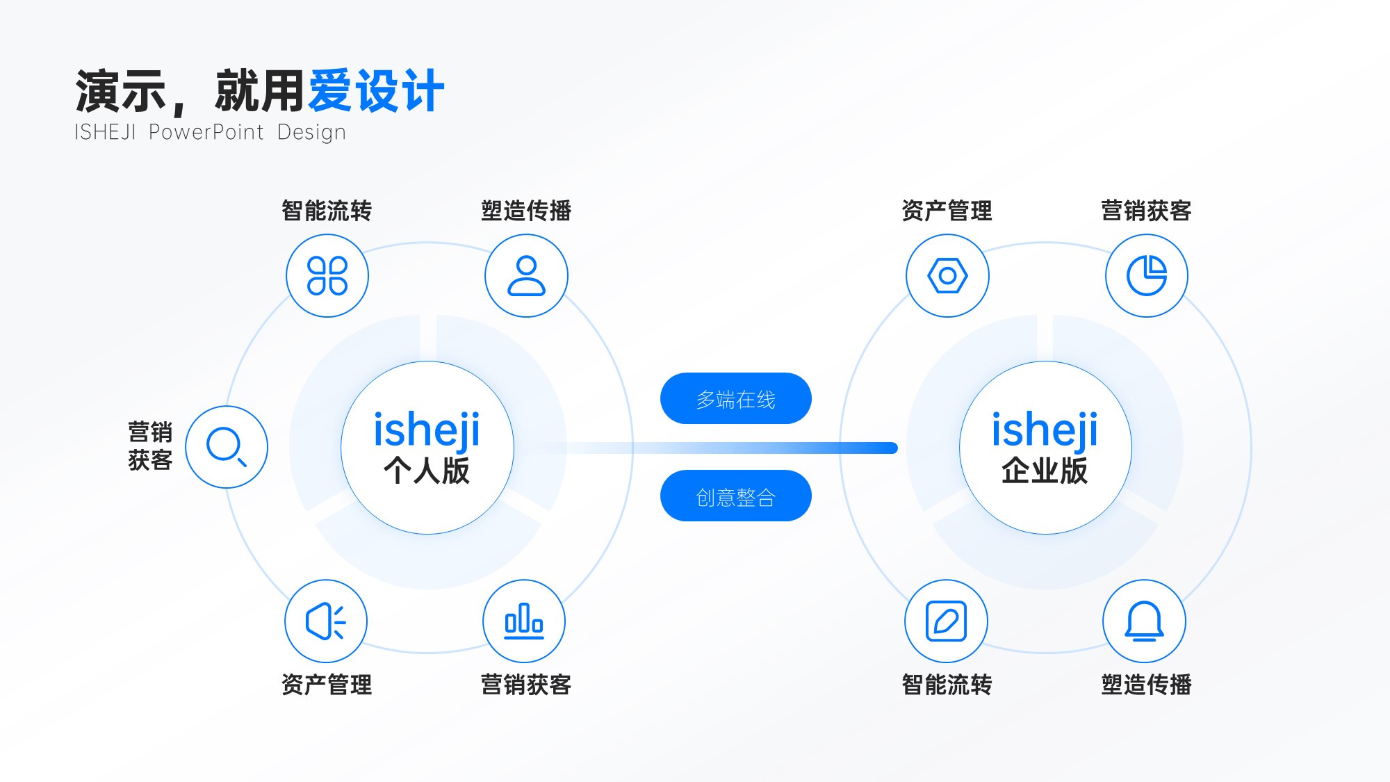 并列关系2项PPT内容页