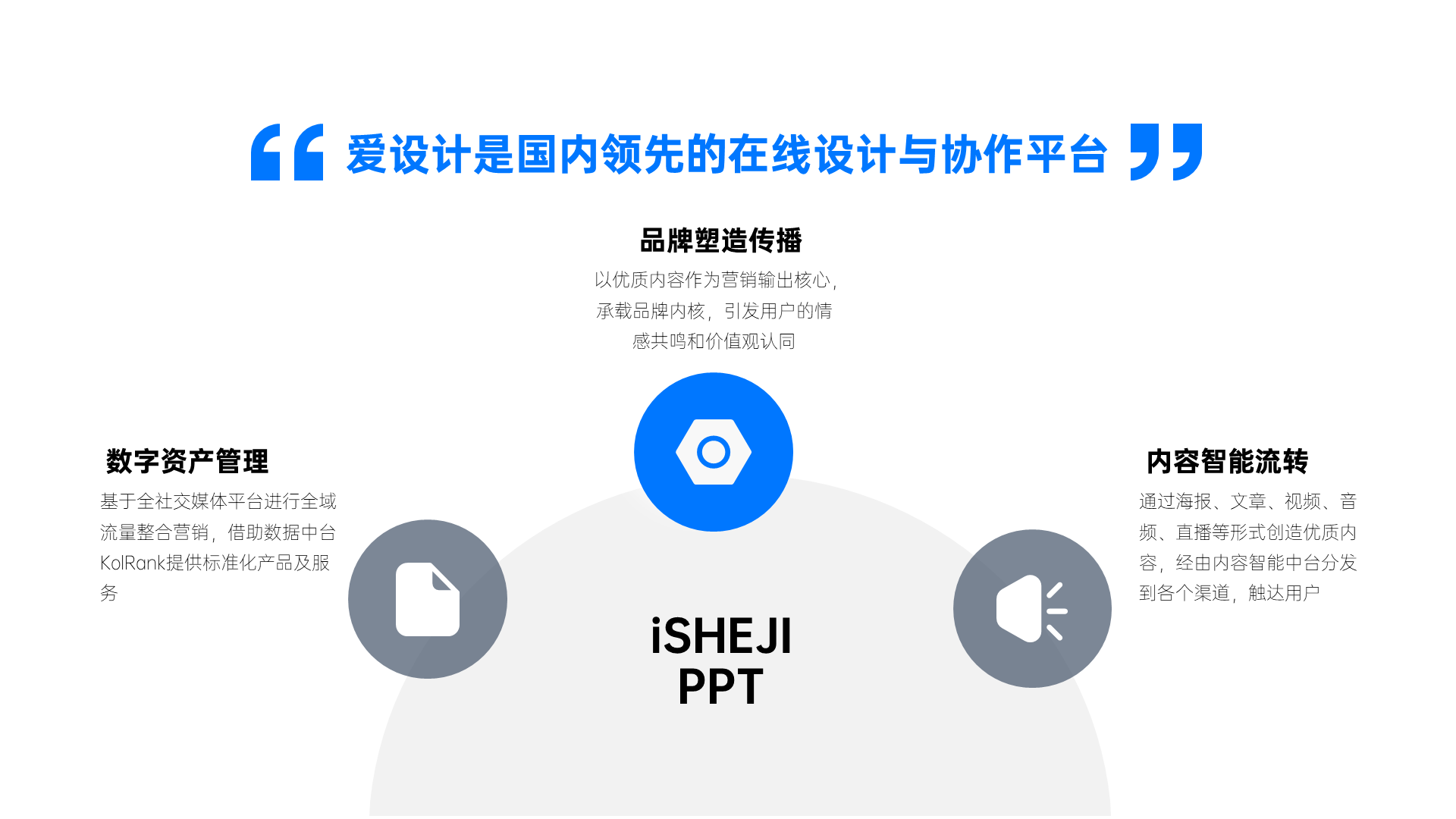 并列关系3项PPT内容页
