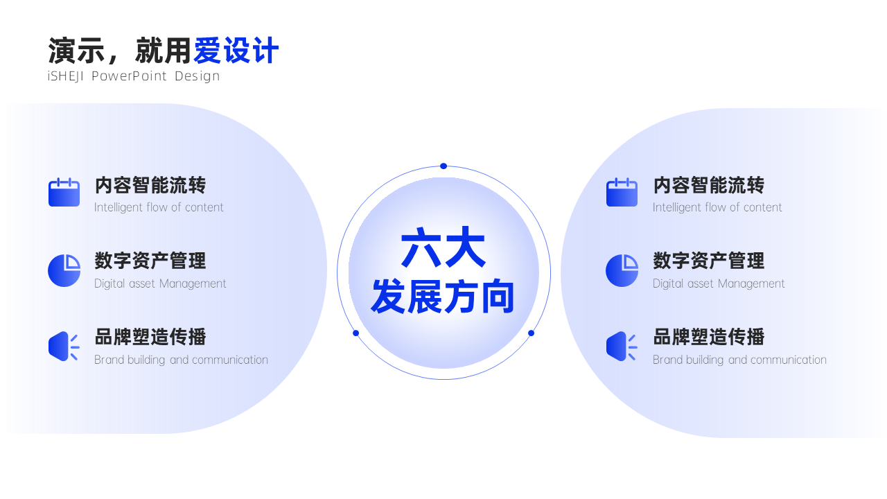 并列关系6项PPT内容页
