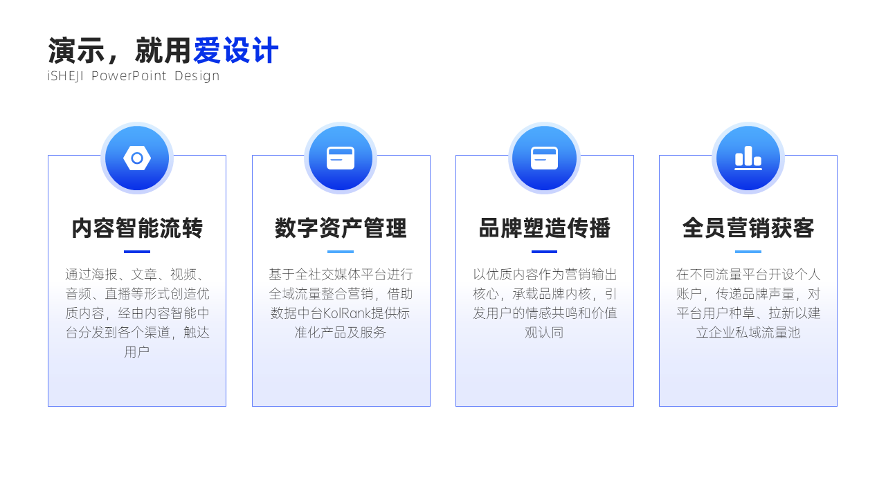 并列关系4项PPT内容页