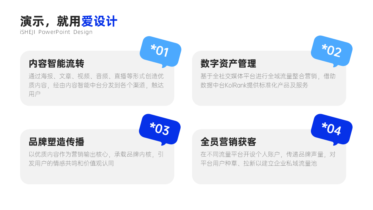 并列关系4项PPT内容页