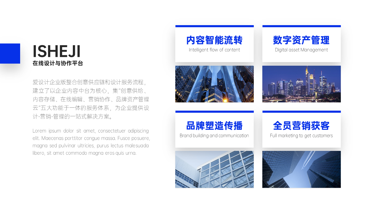 总分关系4项PPT内容页