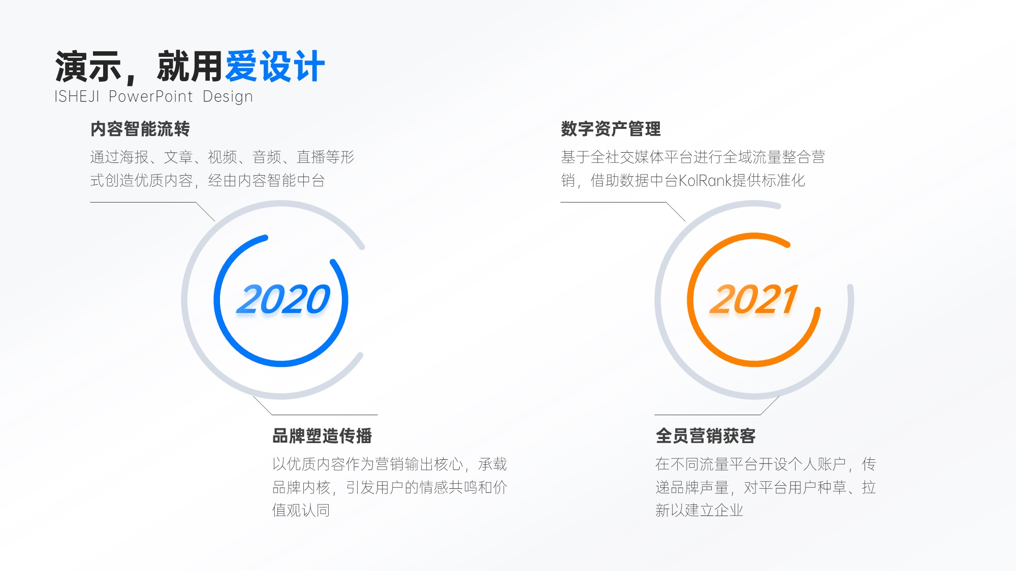 对比关系4项PPT内容页