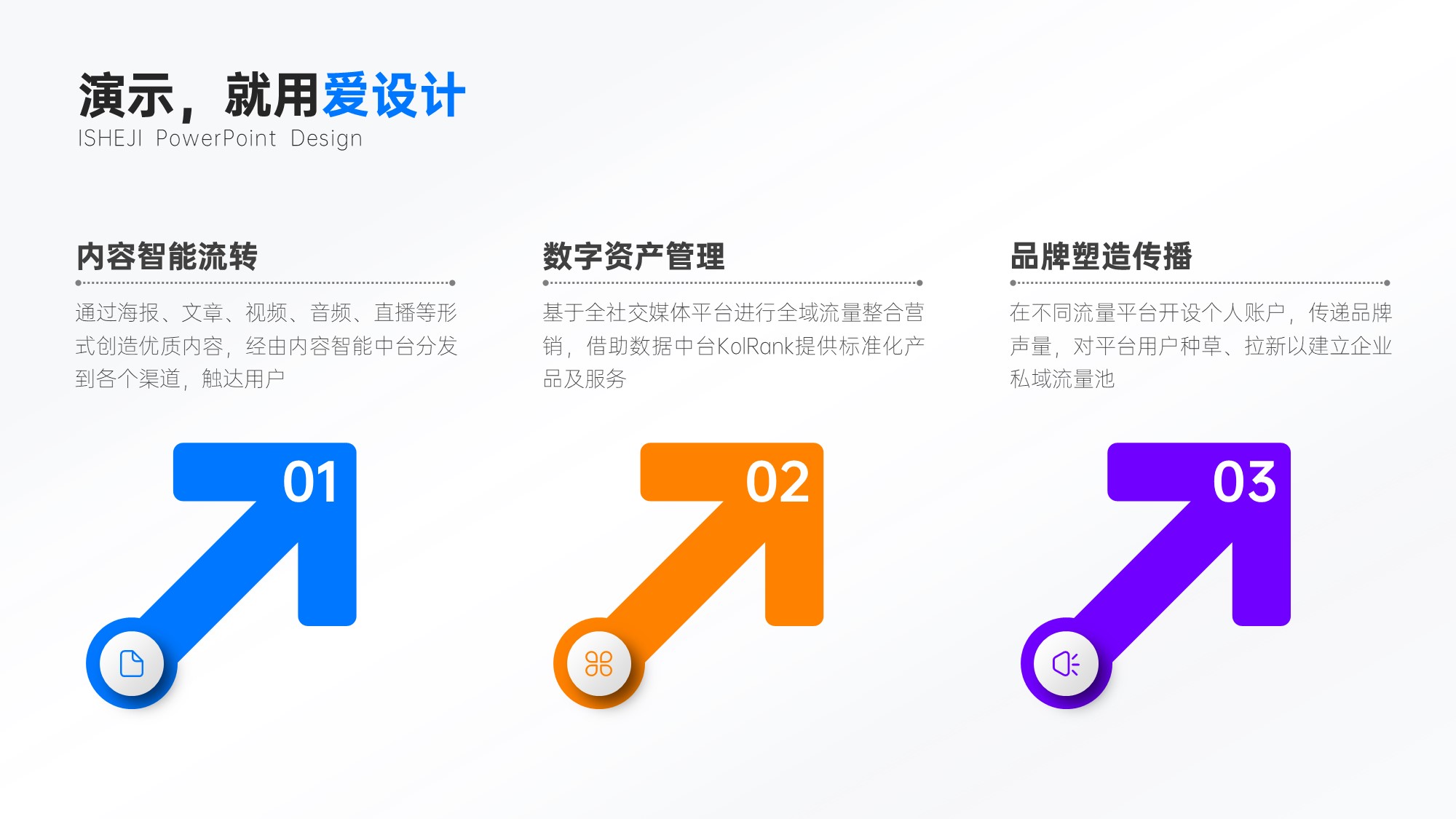 并列关系3项PPT内容页