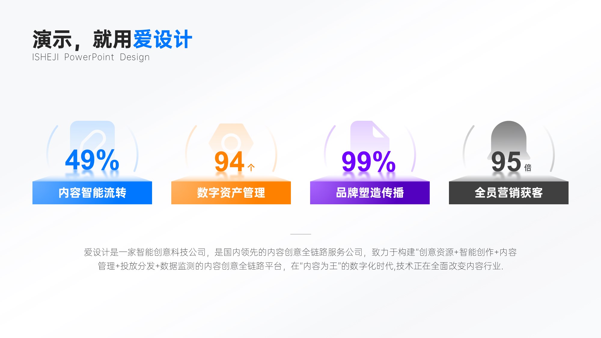 并列关系4项PPT内容页