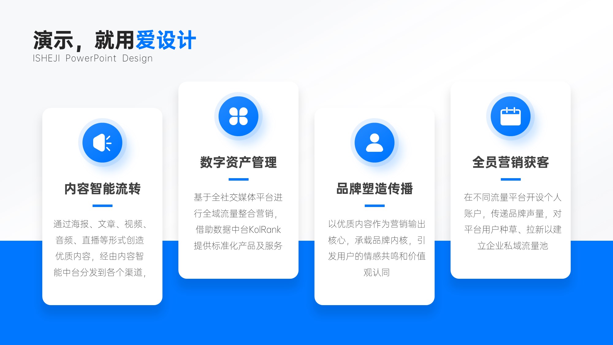并列关系4项PPT内容页