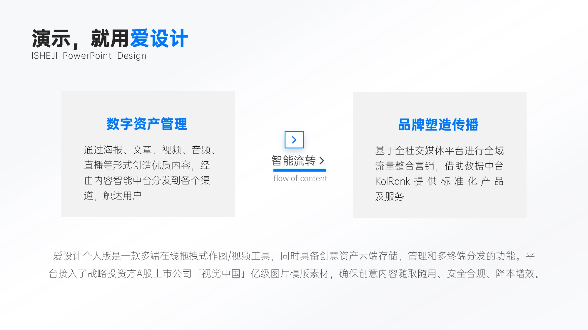 流程关系2项PPT内容页