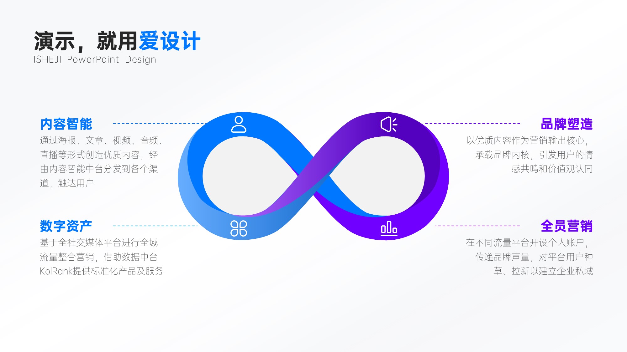 并列关系4项PPT内容页