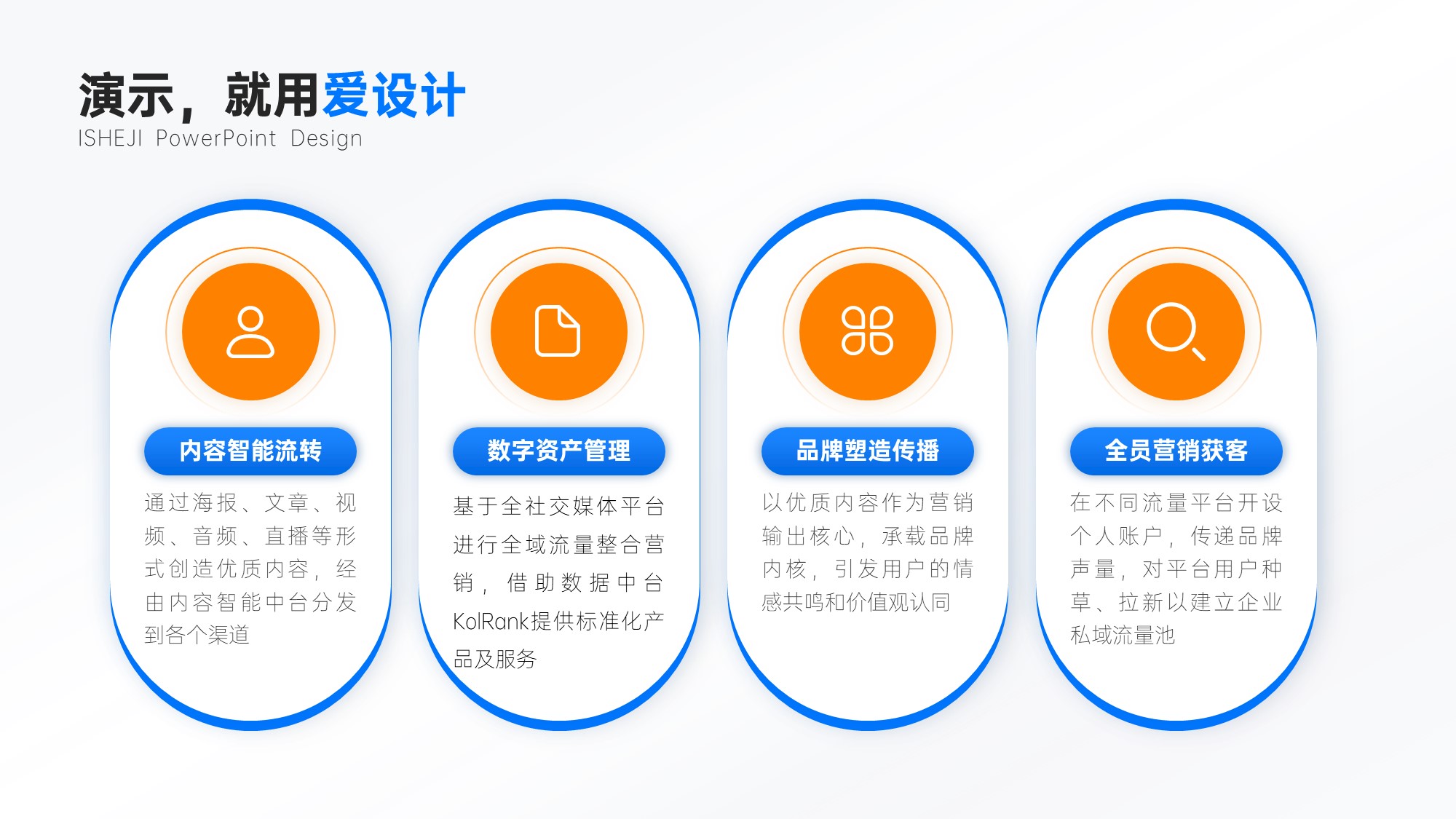 并列关系4项PPT内容页