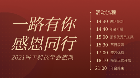 2021科技年会盛典模版海报