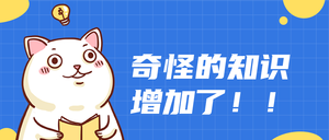 创意趣味猫咪奇怪的知识增加公众号封面首图