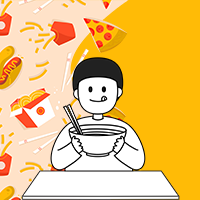 创意趣味餐饮美食公众号封面次图