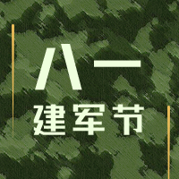 简约清新迷彩中国风建军节公众号次图