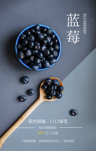 简约扁平清新产品促销手机海报