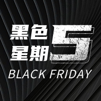 简约扁平创意时尚潮流黑色星期五次图