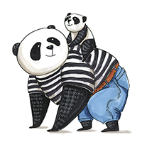 简约扁平插画父亲节祝福公众号次图
