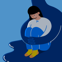 简约扁平插画心理健康公众号次图