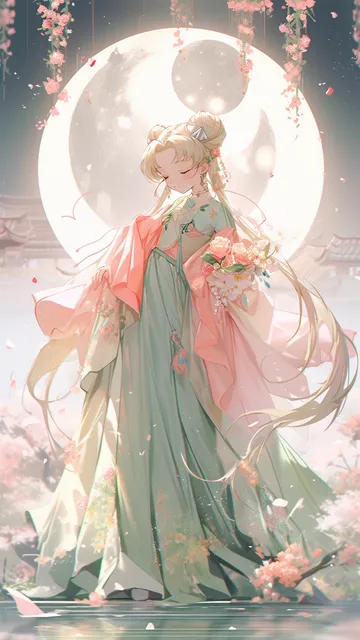 唯美古风美少女手机壁纸