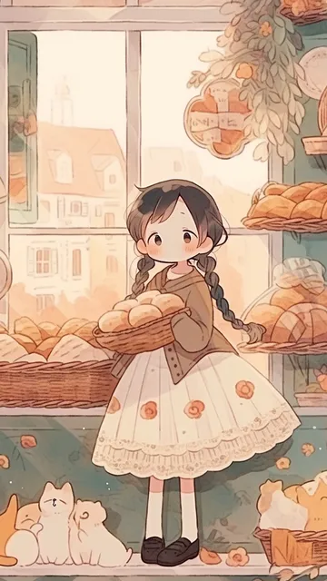 唯美可爱女孩手机壁纸