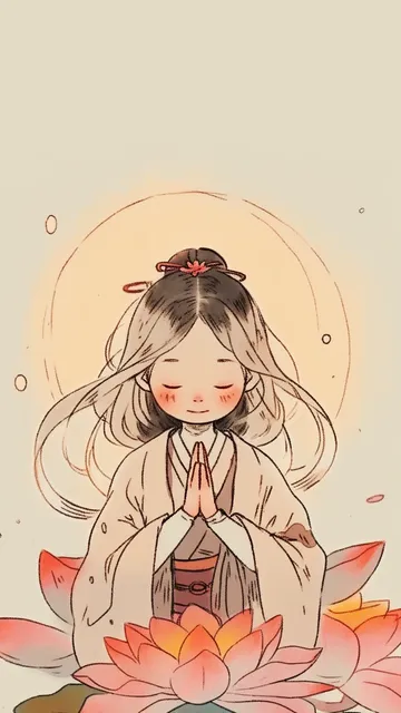 可爱佛系古风手机壁纸