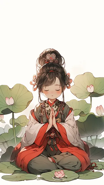 可爱佛系古风手机壁纸