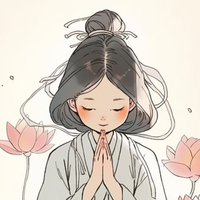 卡通可爱佛系女孩头像