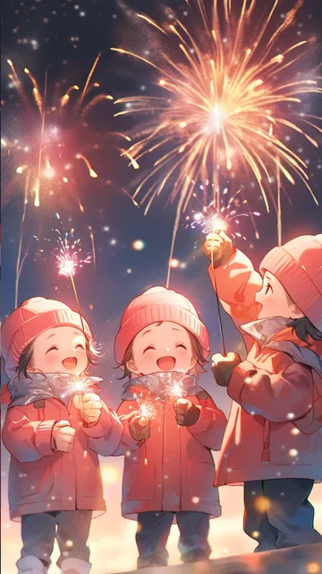 新年插画壁纸