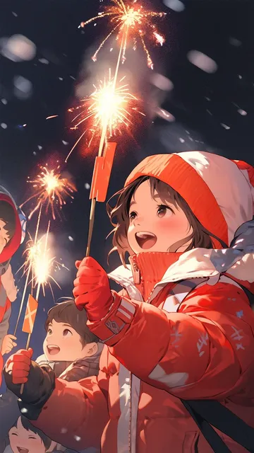 新年插画壁纸