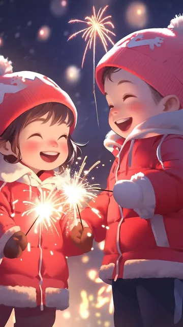 新年插画壁纸