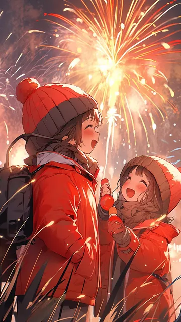 新年插画壁纸