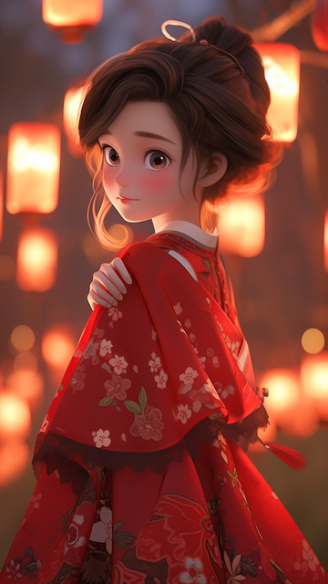 新年插画手机壁纸