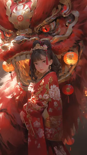 龙年新年唯美头像