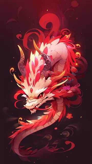 龙年新年唯美头像
