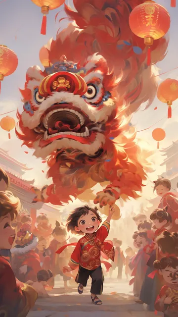 龙年新年唯美头像