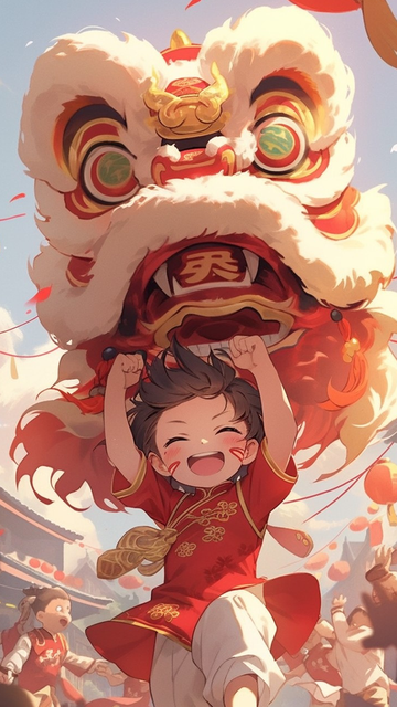 新年插画壁纸