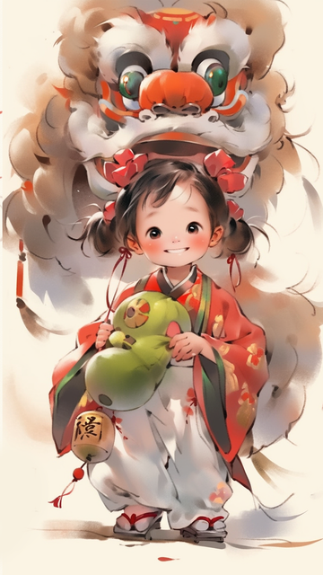 新年插画壁纸