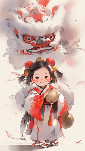 新年插画壁纸