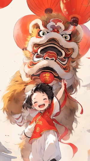 新年插画壁纸