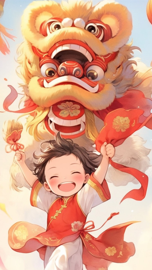 新年插画壁纸