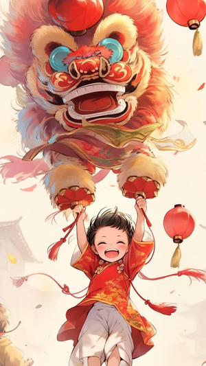 新年插画壁纸