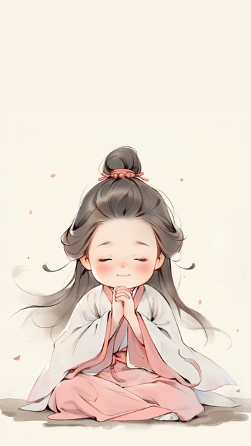 可爱佛系女生头像