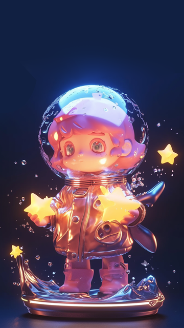 唯美3D盲盒动漫壁纸