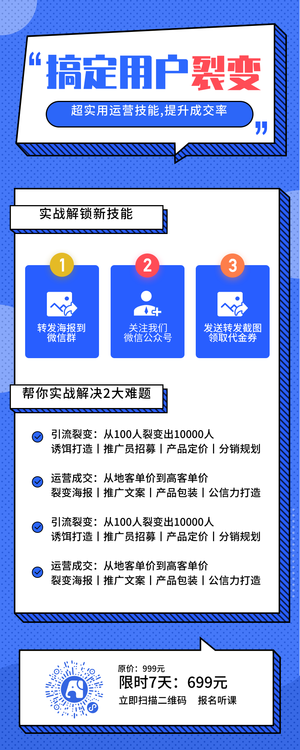 运营搞定用户裂变-营销长图