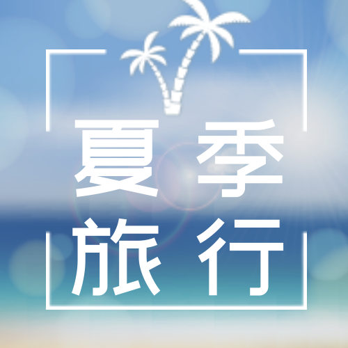 简约扁平夏季旅行封面次图